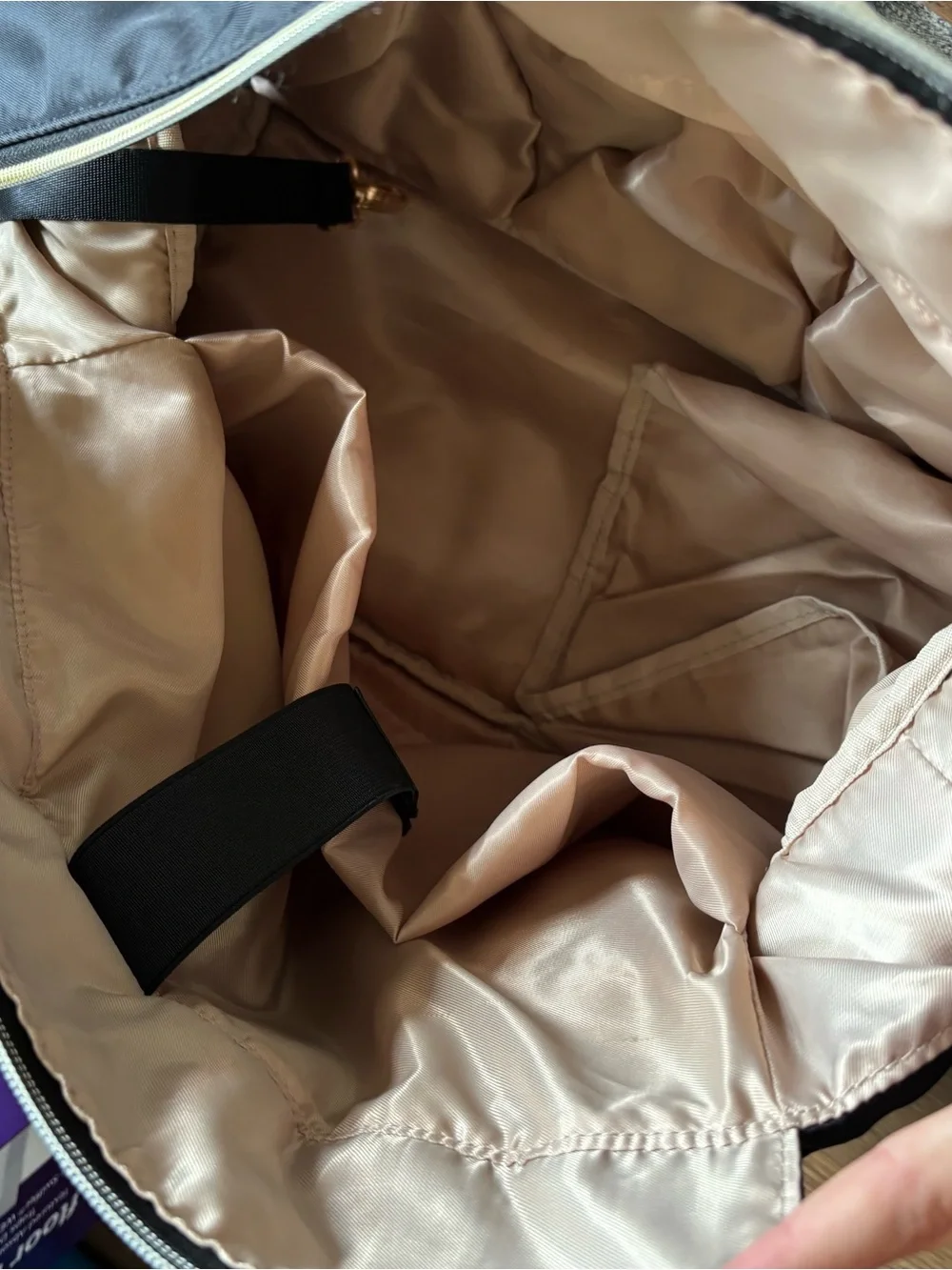 Grey, Black & Cream Breast Pump Bag - Convertible Shoulder & Tote